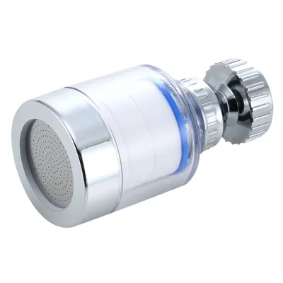 Faucet Filter Splash-Proof Aerator Universal Kitchen Tap Water Pressure Booster Rotating Spout