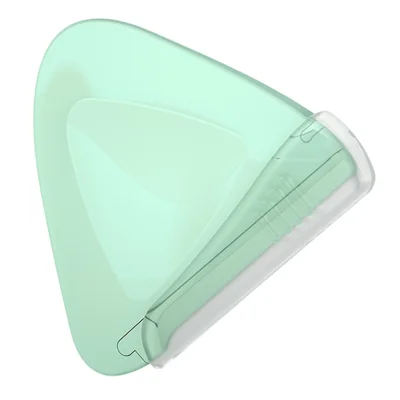 Precision Eyebrow Razor Women Stainless Steel Blade Triangle Facial Hair Remove Trimmer Tool - Matcha Green