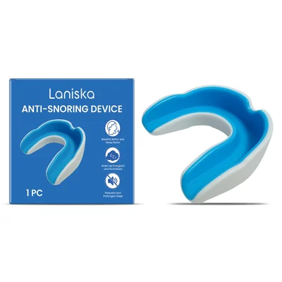 LANISKA LA-B07-0047-01 Anti-snoring Enhed, Blid Søvn Hjælp, Komfortabel Natlig Åndedrætsstøtte