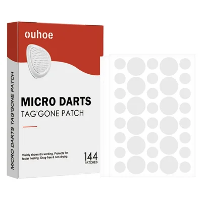 OUHOE 144Pcs Acne Patches Non Irritating Skin Blemish Treatment Pimple Sticker, OUA03-A039-144-WH1