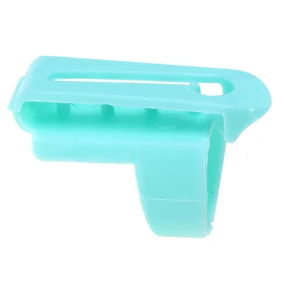 Paste de Bilan de Doigt en Plastique Outil de Tricot de Laine 4 - Vert Clair