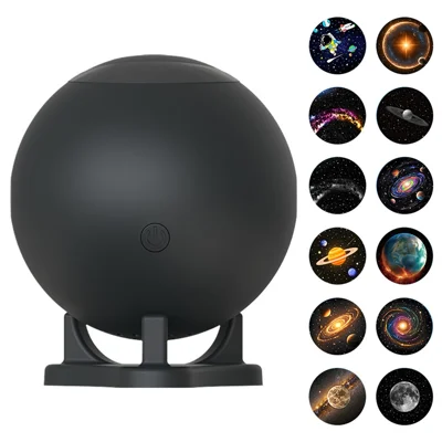 HT-B01 Auto Off Timer Galaxy Projector Night Light for Bedroom with 3 Film Disc Children Birthday Gift