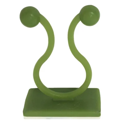 10PCS Fixadores de Parede para Plantas Trepadeiras Fixos Autoadesivos para Vinhas Invisíveis na Parede, Fixação de Plantas de Jardim, Trepadeira (Tamanho: L) - Verde