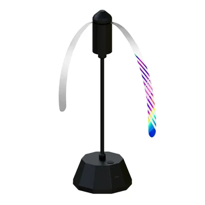 DC-9115 Mosquito Fly Trap Fan Rechargeable Insect Repellent Device Hanging Fly Catcher for Home Outdoor Use - Black