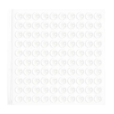 100Pcs 8*2.5mm Home Furniture Anti-collision Damper Dots Self Adhesive Clear Silicone Cabinet Door Bumpers Round Pads
