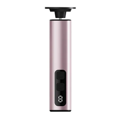 FR10 Portable Electric Foot File 9 Speed Settings LCD Display Callus Remover Aluminum Alloy Pedicure Tool Gift - Rose Gold