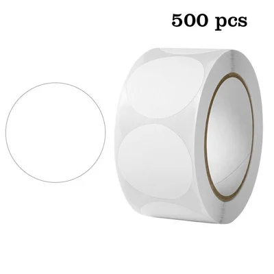 500Pcs / Roll Round Sticker Removable Self Adhesive Labels for Organization Coding Labeling - C515