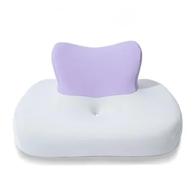 Cuscino in Memory Foam per Dormire sulla Pancia, Supporto Cervicale Multifunzionale per il Gaming - Viola