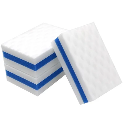 3Pcs Nano Sponge Eraser Magic Cleaning Scrubber Dual-Color Melamine Dish Sponge Multi-Purpose Kitchen Cleaner