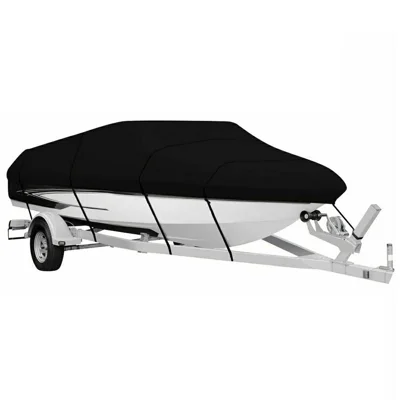 For 20-22 Feet (700x290cm) 210D Yacht Cover Waterproof Sun Protection Boat Cover with Adjustable Belt and Storage Bag