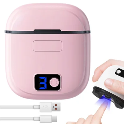 FK310 Elektrische Nagelschere für Kinder und Erwachsene, leiser Betrieb, Nagelschneider und Fräser mit 3 Geschwindigkeitsstufen, LED-Licht - Rosa