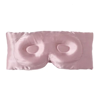 Moesasilk Slaapmasker 3D Gevormde Oogbedekking voor Slaap Grote Maat Lichtblokkerend Oogklepje - Bonenroze