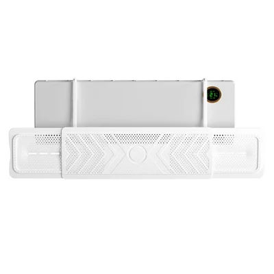 D-Type 3 in 1 Airconditioner Windafleider Anti-Directionele Luchtstroom Uitschuifbare Bescherming Zonder Installatie Harde PC voor Muurbevestigde AC