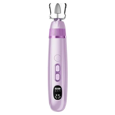 M15 Elektrischer Nagelfräser Stift 10 Geschwindigkeitsstufen Nagelbohrmaschine mit LCD-Display für professionelle / private Nutzung - Lila