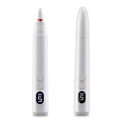 HX-10 LED Display Electric Nail Drill Machine 5 Speeds Professional Nail File Polish Buffer Cuticle Remover