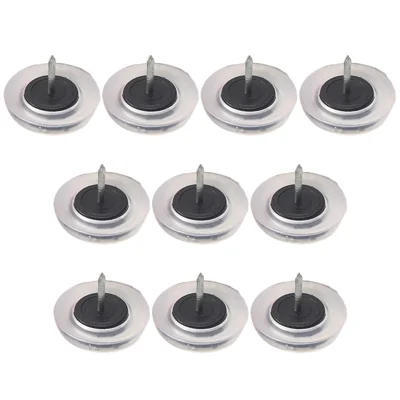 10Pcs PVC Plastic Furniture Feet Nails Protector Ground Chair Leg Floor Nail Anti-skid Sofa Table Bottom Pad - Transparent