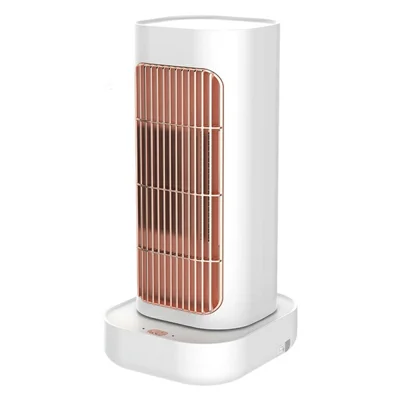 Radiateur d'appoint MR10 en céramique PTC, radiateur oscillant avec ventilateur, chauffage électrique portable pour la maison, prise UE - Blanc