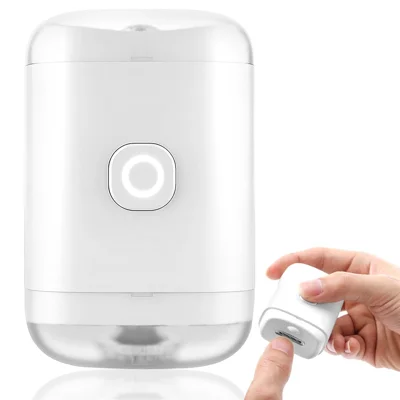 M11 Mini Coupe-ongles Électrique Ultra Silencieux, Multifonctionnel, Coupe-ongles Automatique avec Lumière LED - Blanc