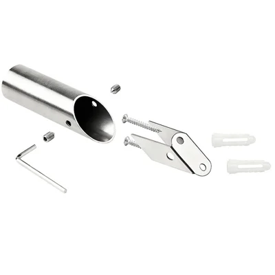 Gancho de Pared de Acero Inoxidable Gancho Individual Perchero para Toallas Baño Colgador de Ropa - Plata
