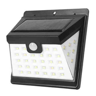 Luz Solar con Sensor de Movimiento de 40 LED, IP65 Impermeable para Pared, Lámpara de Exterior para Jardín y Patio