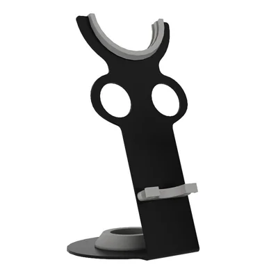 Soporte para Secador de Pelo para Secador Dyson, Organizador de Accesorios para Secado de Pelo para Escritorio, Estante de Almacenamiento - Negro