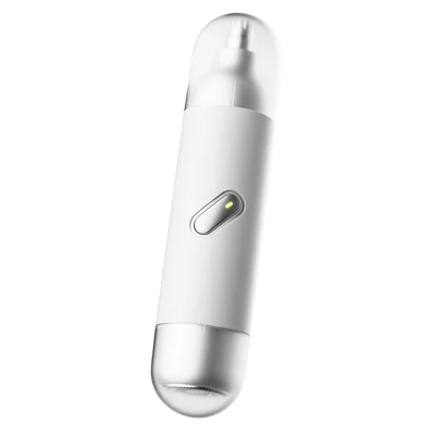 Electric Nose Hair Trimmer Men Portable Mini Grooming Shaver Type-C Charging - White