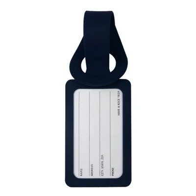 Silicone Luggage Tags Travel Suitcase ID Labels 23.5cm Name Tags for Travel Business Trip - Navy Blue