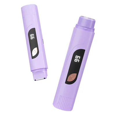 Electric Body Hair Trimmer Dual Head Shaver Razor Underarm Private Parts Hair Removal Device - Purple