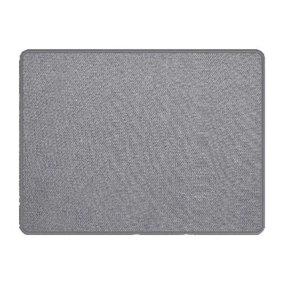 50x80 cm Badematte, ultra saugfähig, rutschfeste Gummirückseite, maschinenwaschbar, für Badezimmer – Grau