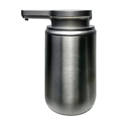 Automatyczny dozownik mydła ze stali nierdzewnej 350 ml, bezdotykowy czujnik na płyn do rąk do kuchni i łazienki - ciecz w kształcie stożka