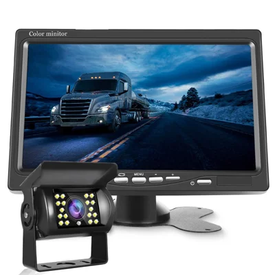 Monitor de coche inalámbrico de 7 pulgadas Juego de cámara de visión trasera Inalámbrica Bus Wireless Rear View System (Versión Digital)