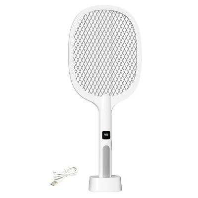 991 2 i 1 Digital Display Elektrisk Myg og Flueplagere Genopladelig UV-Lys Stående Fluetrappe Bug Zapper til Hjemmet Indendørs
