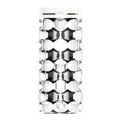 600 ml Kristal Luchtbevochtiger 7-kleuren LED Sfeerlicht Desktop Mistdiffuser voor Thuis en Kantoor - Rond