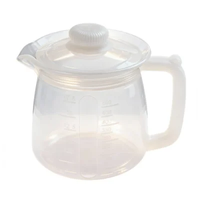 Bouilloire à lait en silicone de qualité alimentaire 500 ml, résistante à la chaleur, pot à café (sans BPA, certifié FDA) - Transparent