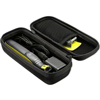 EVA Hard Shell Case for Philips OneBlade 360 QP2834 / 70 Electric Shaver Portable Travel Storage Bag Protective Carrying Case - Black