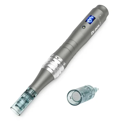DR.PEN M8-W Microneedle Pen 6-Speed 0-2.5mm Depth Wireless Micro Needling Devices 16-Pin Skin Care Tool Kit for Face Beauty - EU Plug