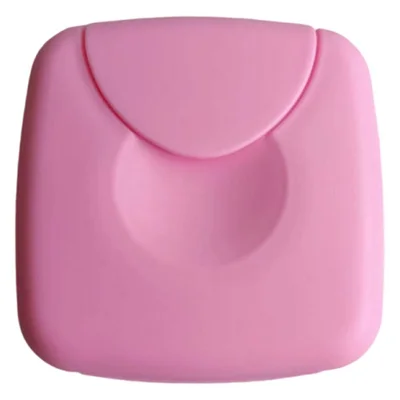 Portable Women Tampon Holder Storage Box Flip Buckle Dustproof Travel Carrying Case - Pink