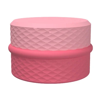 3+1 Silicone Beauty Dispenser Travel Cosmetic Container with 3Pcs Removable Inner Dispensers for Skincare Cream Pills - Pink