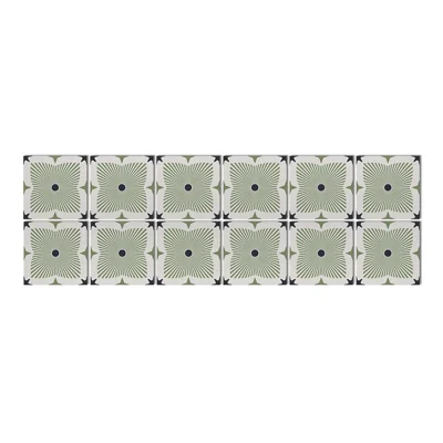12 قطعة مقاس 15×15×0.175 سم، ملصقات بلاط حائط ثنائية الأبعاد بتصميم زخرفي، ملصقات حائط لاصقة مقاومة للماء للطبخ والحمام - ART226
