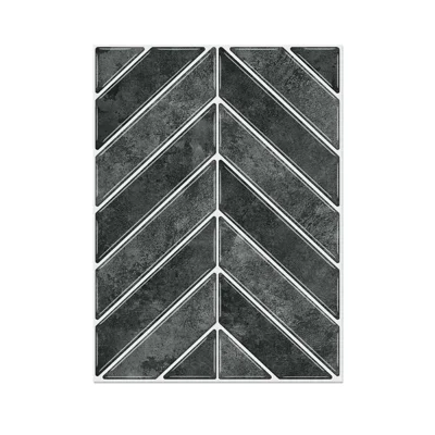 14Pcs 17x23x0.18cm Self-Adhesive Wall Tiles Stickers Chevron Pattern Peel and Stick Wall Backsplash for Kitchen Bathroom - GST51