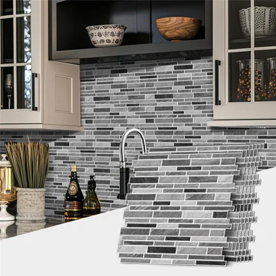 12 stuks 30,5x30,5 cm Plakker Wandtegelsticker Waterdichte Zelfklevende Wandsticker voor Keuken Badkamer - SPT001