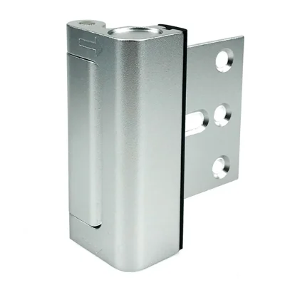 Home Security Door Lock Aluminum Alloy Child Safety Door Reinforcement Lock Anti-Theft Night Latch - Silver