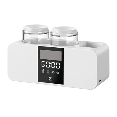 RA-612 Smart UV Sterilizer Toothbrush Holder Wall-Mounted 4 Slots Dual UVC+UVA Air Drying 1800mAh Organizer Rack - White