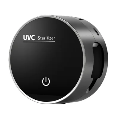 RA-983 Support intelligent pour brosse à dents stérilisateur UVC support de chargement mural USB-C séchage à air chaud range-couverts - Noir