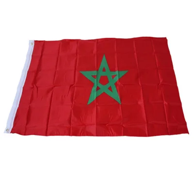 90x150cm 3x5ft Morocco Flag Polyester National Flag with Grommets for Outdoor Indoor