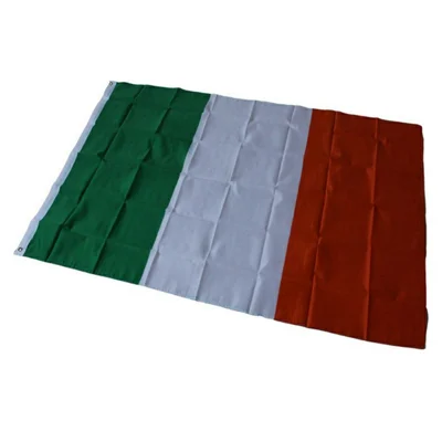 90x150cm 3x5ft Irlands flagga Polyester nationell flagga med öglor för utomhus inomhus visning