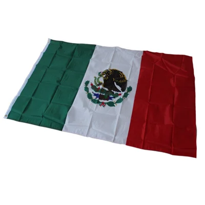 90x150cm 3x5ft Mexico National Flag Polyester Banner with Grommets for Outdoor Party