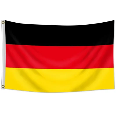 90x150cm 3x5ft Germany Flag Polyester National Banner with Grommets for Outdoor Indoor Party Decoration