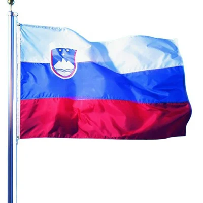 90x150cm 3x5ft Slovenia Flag Polyester National Flag Banner with Metal Grommets for Outdoor Indoor Display Party Decoration