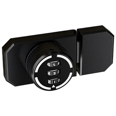 No-Punch Zinc Alloy 3-Digit Combination Pin Lock Security Password Lock for Cabinet Door Drawer - Luminous